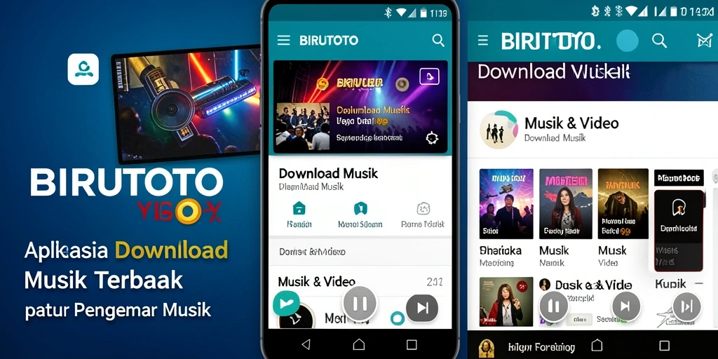 Tampilan antarmuka BIRUTOTO yang user-friendly untuk Download Musik.