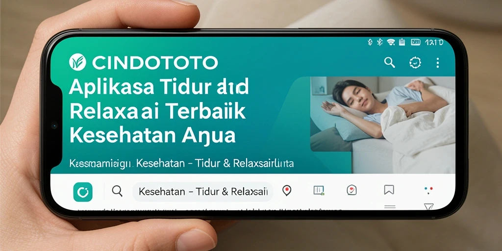 Antarmuka CINDOTOTO yang elegan dan mudah digunakan untuk tidur dan relaksasi.
