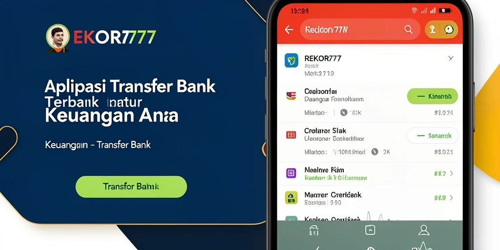 Antarmuka REKOR777 yang sederhana dan fungsional untuk Transfer Bank.