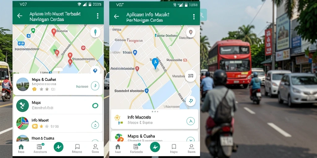 Tampilan antarmuka V07 dengan informasi lalu lintas real-time.