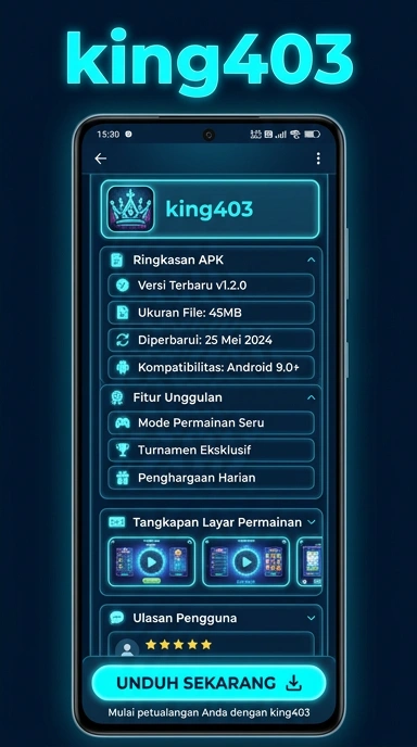 Tampilan halaman APK king403